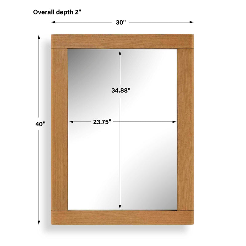 Uttermost Bishop Gunstock Oak Mirror