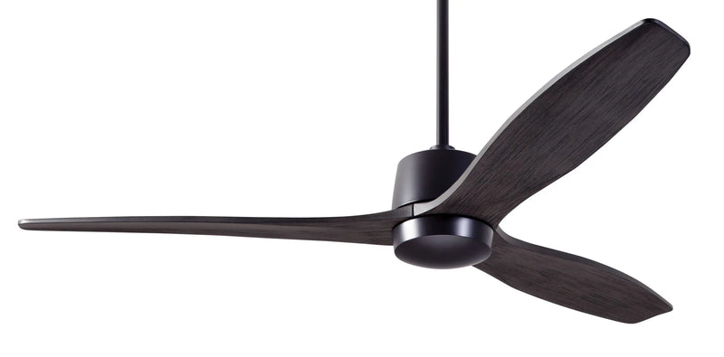 Modern Fan Company Arbor DC 54-inch dark bronze ceiling fan with ebony wood blades and remote control