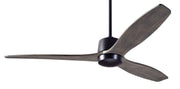 Modern Fan Company Arbor DC 54-inch dark bronze ceiling fan with graywash wood blades and remote control