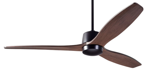 Modern Fan Company Arbor DC 54-inch dark bronze ceiling fan with mahogany wood blades and remote control