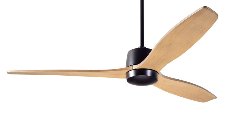 Modern Fan Company Arbor DC 54-inch dark bronze ceiling fan with maple wood blades and remote control