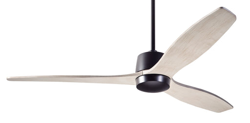 Modern Fan Company Arbor DC 54-inch dark bronze ceiling fan with whitewash wood blades and remote control