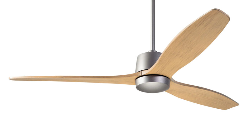 Modern Fan Company Arbor DC 54-inch graphite ceiling fan with maple wood blades and remote control