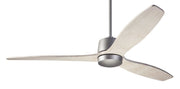 Modern Fan Company Arbor DC 54-inch graphite ceiling fan with whitewash wood blades and remote control