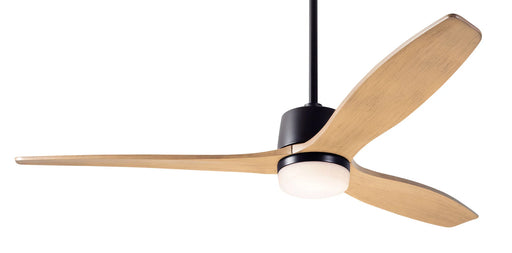 Modern Fan Company Arbor DC 54-inch dark bronze LED ceiling fan with maple wood blades and remote control