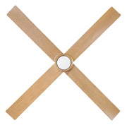 Modern Fan Company Nouveau DC 56″ Matte White Ceiling Fan with Maple Blades and Remote - ALCOVE LIGHTING
