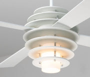 Modern Fan Company Stella LED 52" Gloss White Ceiling Fan with Wall Control - ALCOVE LIGHTING