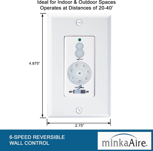Minka Aire WC400 DC Wall Control with Full Function Ceiling Fan Aire Control - ALCOVE LIGHTING