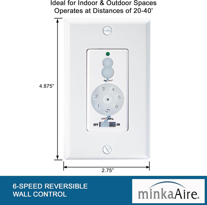 Minka Aire WC400 DC Wall Control with Full Function Ceiling Fan Aire Control