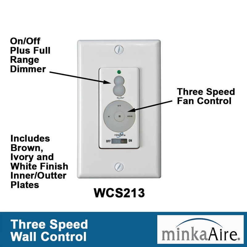 Minka Aire WCS213 Wall Control with Full Function Ceiling Fan Aire Control