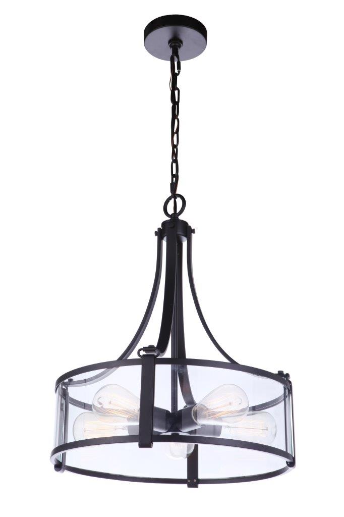 Craftmade 55395-FB Elliot 5 Light Pendant -Flat Black