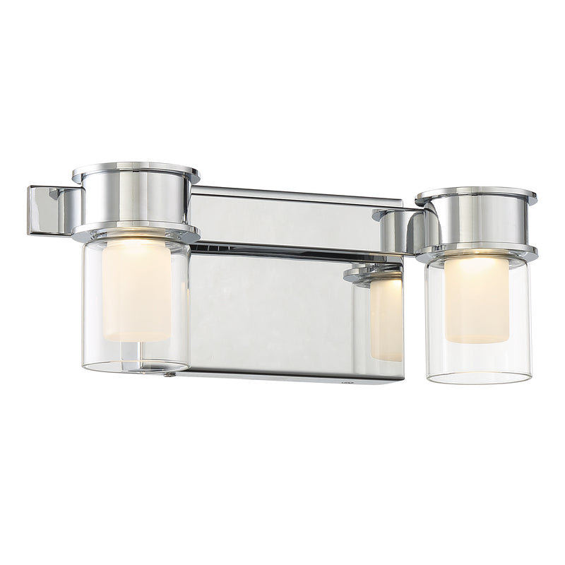 George Kovacs P5412-077-L Herald Square 2 Light LED Bath Light Chrome -Chrome