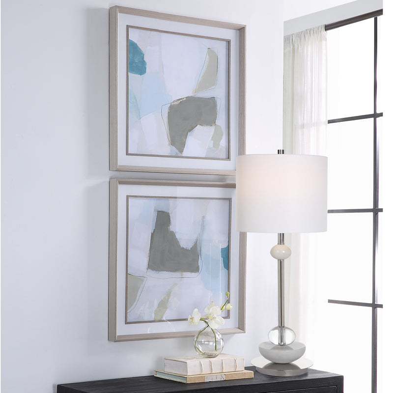 Uttermost Mist Shapes Framed Prints, Set/2 - ALCOVE LIGHTING