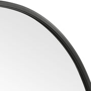 Bravik Matte Black Mirror | Modern Round Engineered Polymer Frame Bathroom Vanity Mirror (43 in. W x 43 in. H x 1 in. D)