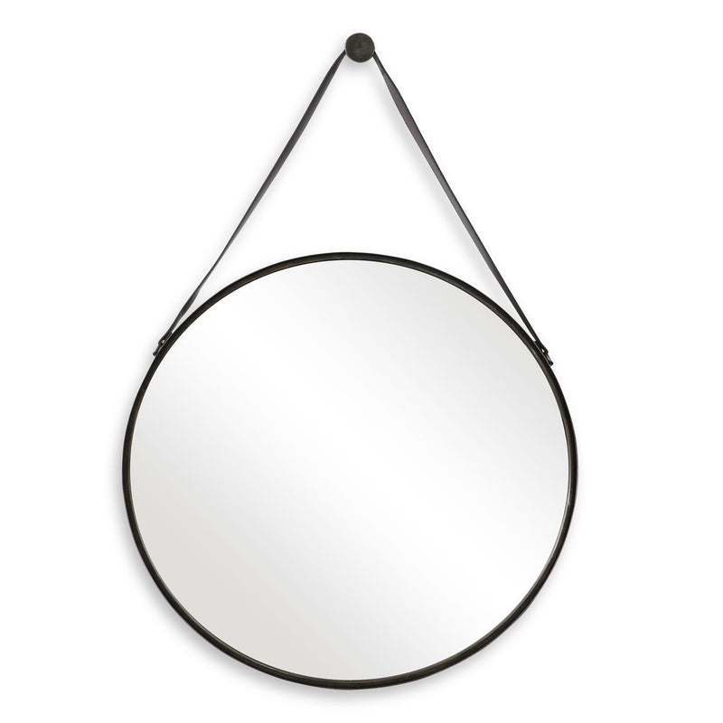 Vintar Antique Bronze Mirror | Modern Round Iron Frame Bathroom Vanity Mirror (30 in. W x 30 in. H x 2 in. D)