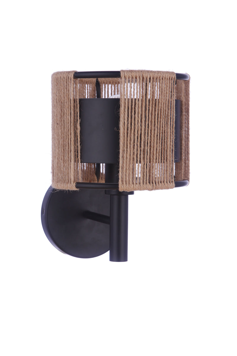 Craftmade 59061-FB Kensey 1 Light Wall Light Sconce -Flat Black