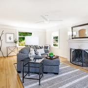 Cassini 52 in. Smart Matte White Modern Ceiling Fan with LED Light and Remote - ALCOVE LIGHTING