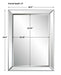 Vistella Mirror | Modern Rectangle Frameless Bathroom Vanity Mirror Mounted Vertical or Horizontal (30 in. W x 40 in. H x 1 in. D)