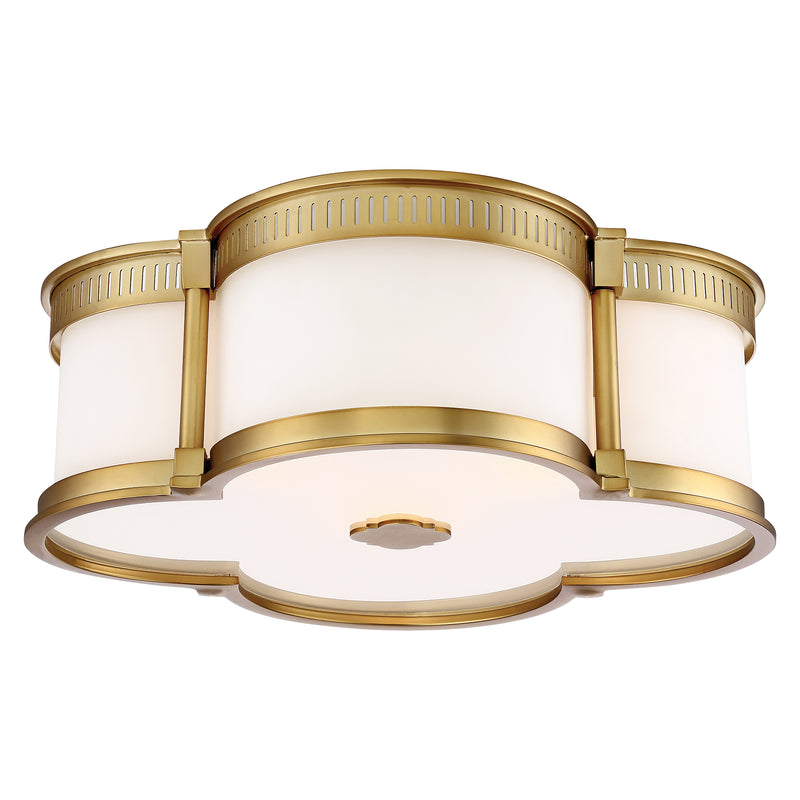 Minka Lavery 16.25" LED Flush Mount-Liberty Gold