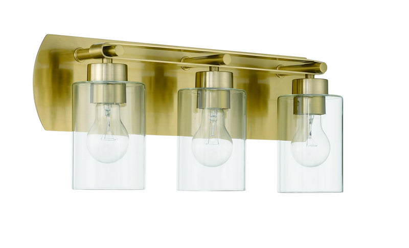 Craftmade 17621SB3 Hendrix 3 Light Bathroom Vanity Light -Satin Brass