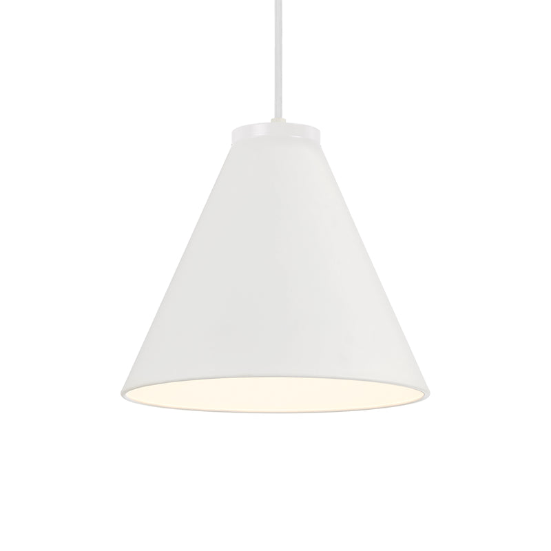 Minka Lavery Vantage Conical Pendant White-White