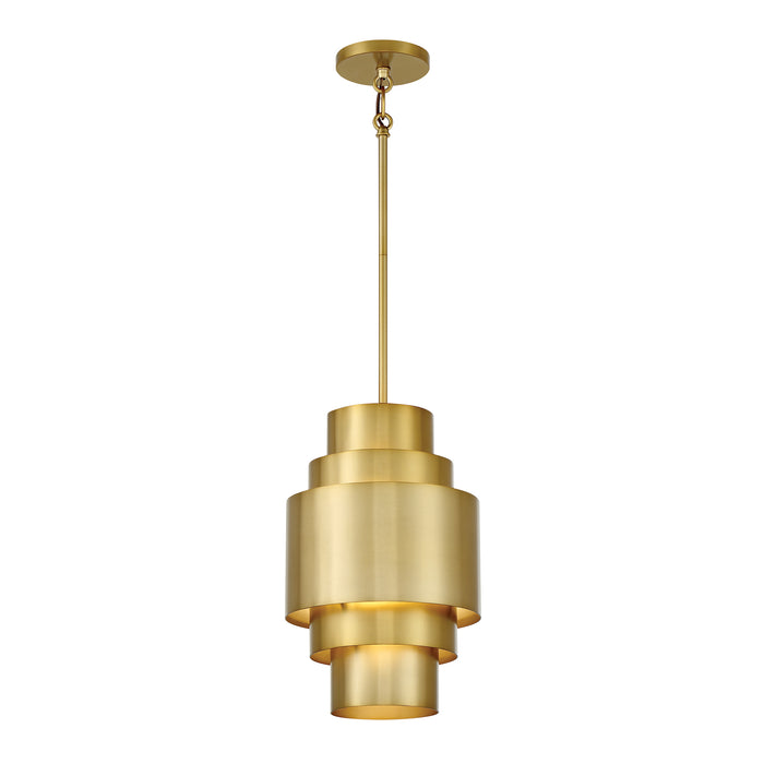 Minka Lavery Spyglass Terrace 1 Light Mini Pendant-Soft Brass