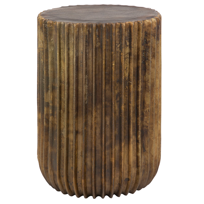 Uttermost Peaks And Valleys Gold Accent Table - ALCOVE LIGHTING