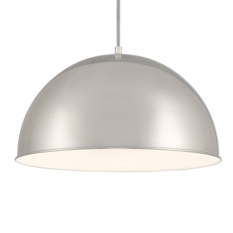 Minka Lavery Vantage Dome Pendant Light Brushed Nickel-Brushed Nickel - ALCOVE LIGHTING