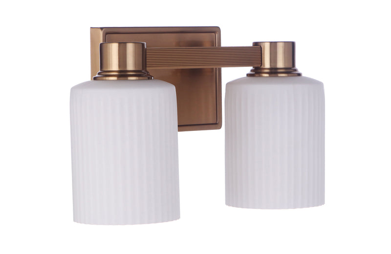Craftmade 12912SB2 Bretton 2 Light Vanity -Satin Brass - ALCOVE LIGHTING