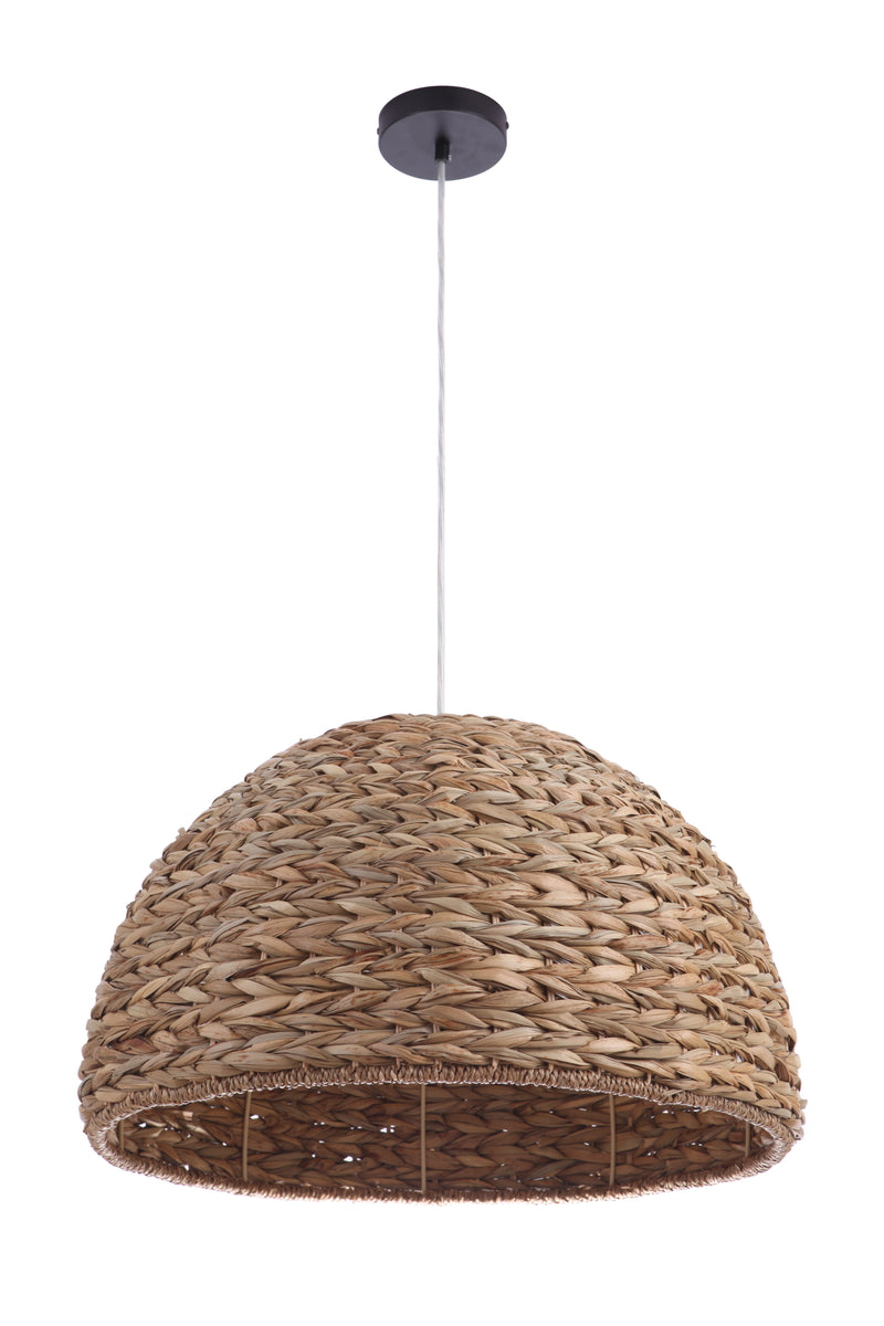 Craftmade P2005-NT Natural Pendant 1 Light Pendant w/ Woven Sea Grass Dome