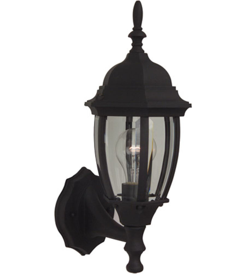 Craftmade Z260-TB Bent Glass 1 Light Small Outdoor Wall Lantern -Textured Black