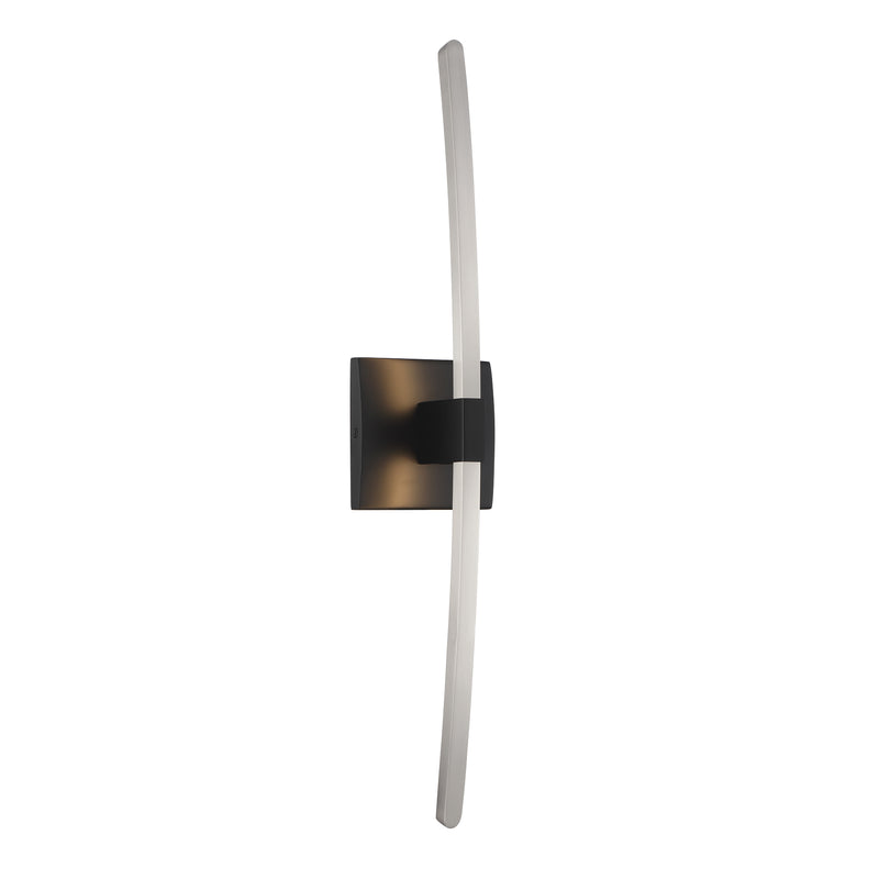 George Kovacs P5501-691-L Archer 24" LED Wall Sconce -Coal With Brushed Nickel
