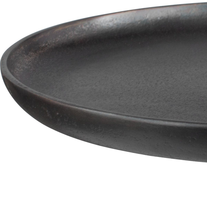 Orsten Dark Brown Oxidized Accent Table (13 in. W x 23 in. H)