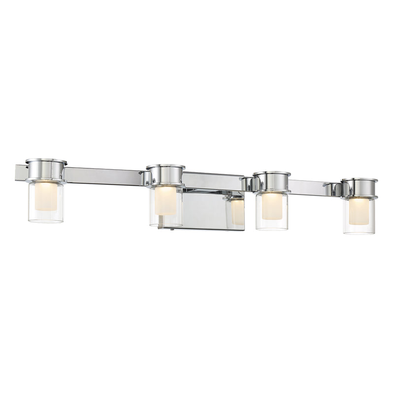George Kovacs P5414-077-L Herald Square 4 Light LED Bath Light Chrome -Chrome