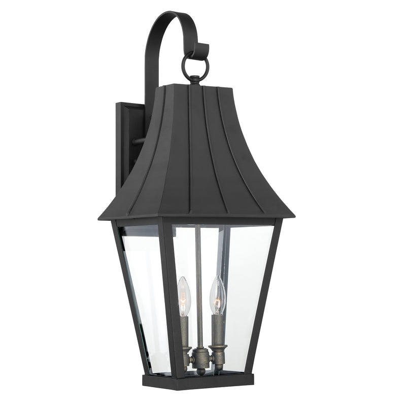 Minka Lavery Great Outdoors Chateau Grande 2 Light Outdoor Wall Mount-Coal W/Gold - ALCOVE LIGHTING