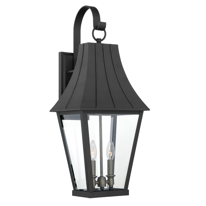 Minka Lavery Great Outdoors Chateau Grande 2 Light Outdoor Wall Mount-Coal W/Gold