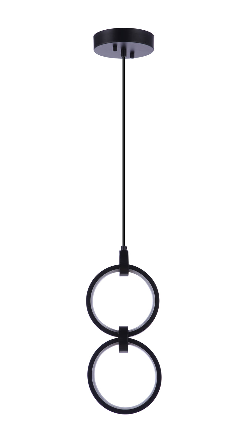 Craftmade 59392-FB-LED Context 2 Light LED Pendant -Flat Black