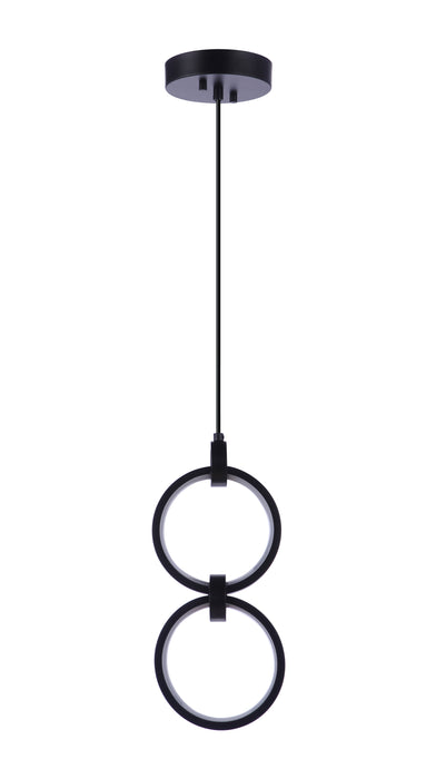 Craftmade 59392-FB-LED Context 2 Light LED Pendant -Flat Black