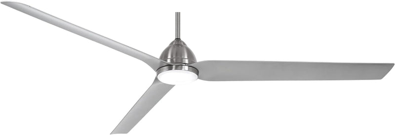 Minka Aire Java Xtreme F754L-BNW 84-Inch Wet Smart LED Outdoor Ceiling Fan in Brushed Nickel with Remote