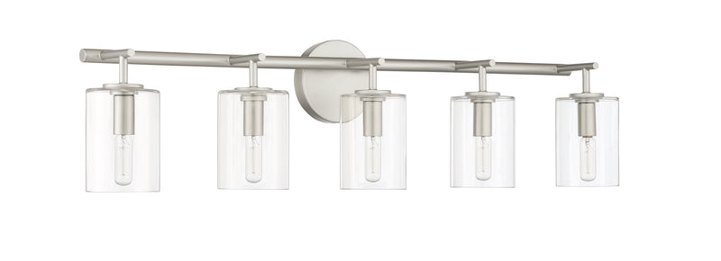 Craftmade 55605-SN Hailie 5 Light Bathroom Vanity Light -Satin Nickel