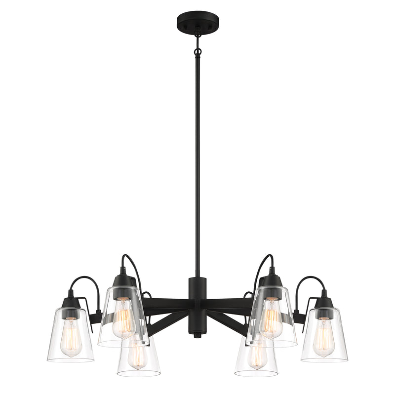 Minka Lavery Beckonridge 6 Light Chandelier-Coal