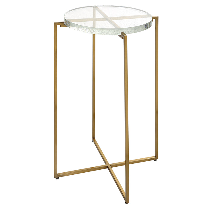 Uttermost Star-crossed Glass Accent Table