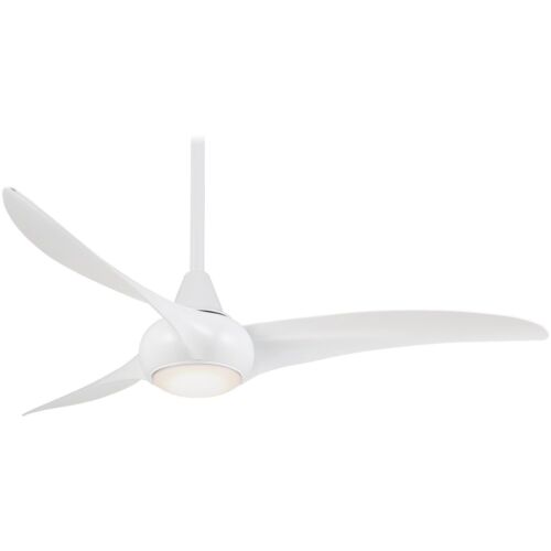 Minka Aire Light Wave 44 in. LED White Ceiling Fan with Remote & Wall Controls