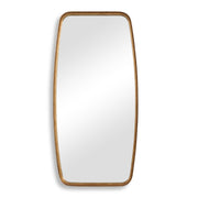 Nexa Gold Leaf Mirror | Modern Rectangle Metal Frame Bathroom Vanity Mirror with Rounded Corners Mounted Vertical or Horizontal (20 in. W x 40 in. H x 2 in. D)