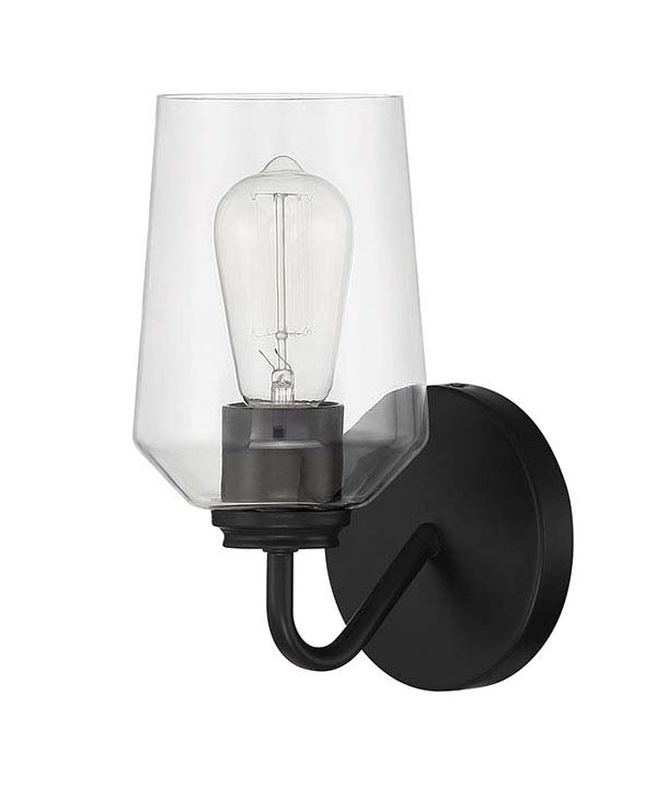 Craftmade 56101-FB Shayna 1 Light Wall Light Sconce -Flat Black