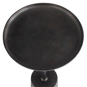 Orsten Dark Brown Oxidized Accent Table (13 in. W x 23 in. H)