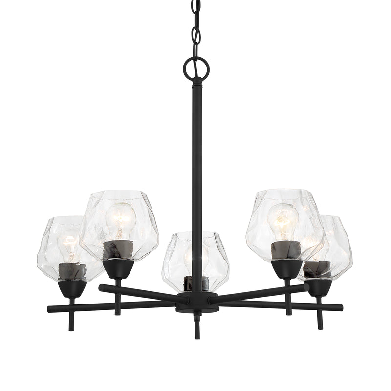Minka Lavery Camrin 5 Light Chandelier-Coal - ALCOVE LIGHTING