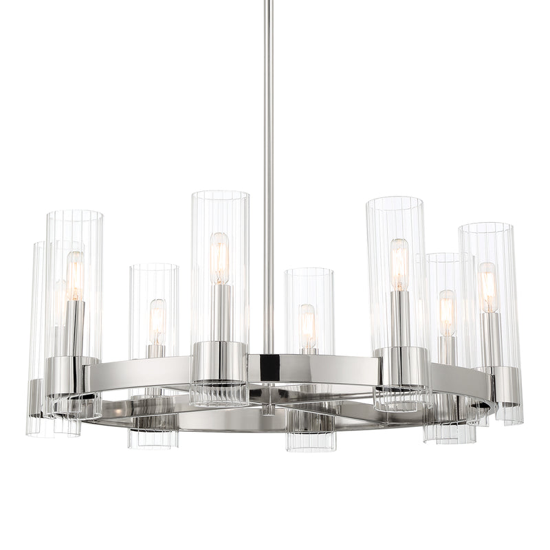 Minka Lavery Vernon Place 8 Light Chandelier-Chrome