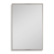 Vectra Warm Silver 20x30 Modern Rectangular Wall Mirror – Front