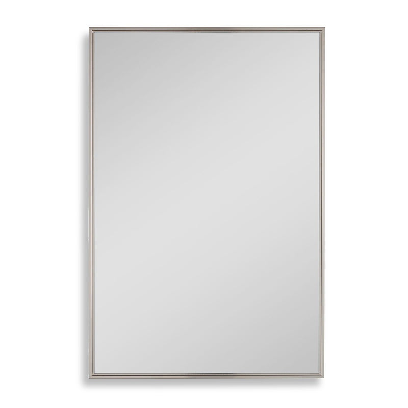 Vectra Warm Silver 20x30 Modern Rectangular Wall Mirror – Front